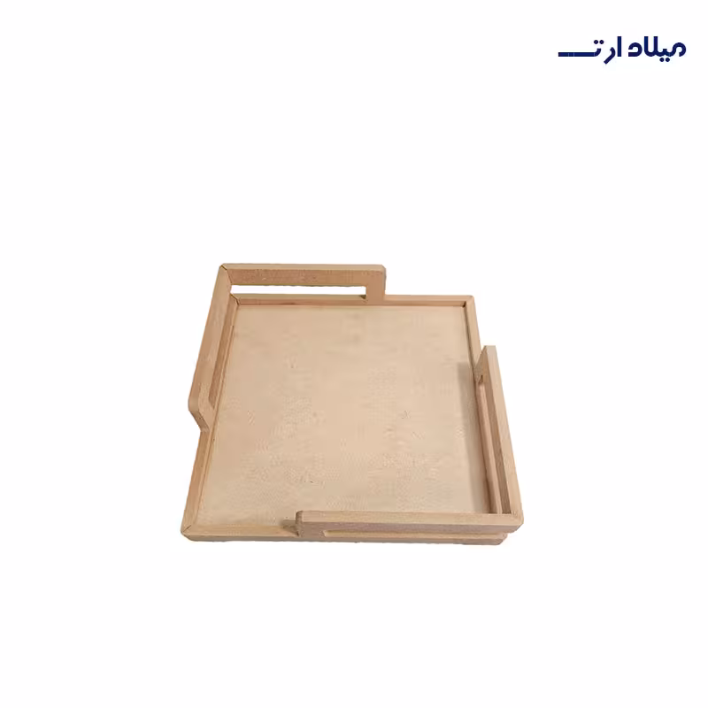 بیس MDF سینی فانتزی مربع25*25 طرح دسته کنج