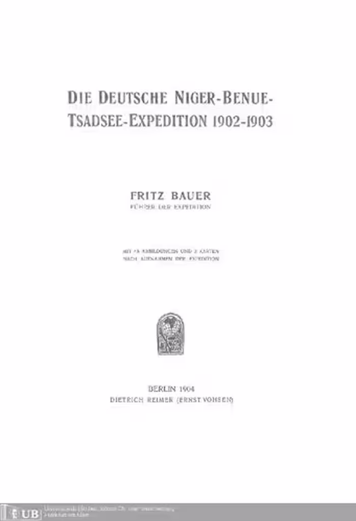 خرید و دانلود نسخه کامل کتاب Die Niger-Benue-Tsadsee-Expedition 1902 - 1903