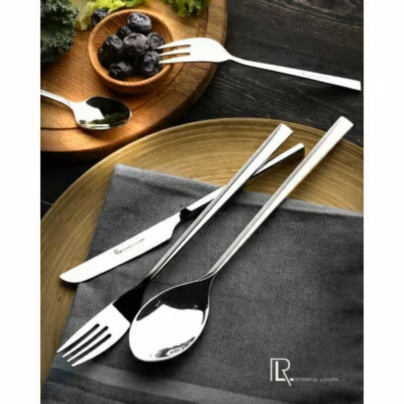 سرویس قاشق چنگال 30 نفره  براق و مات  151 پارچه  (برند رزنتال ) (840 S )