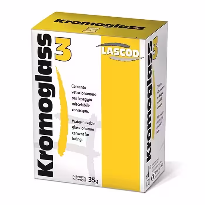 گلاس آینومر لاسکود لوتینگ Lascod Kromo glass 3 - فروشگاه تخصصی دندانپزشکی سپیرا