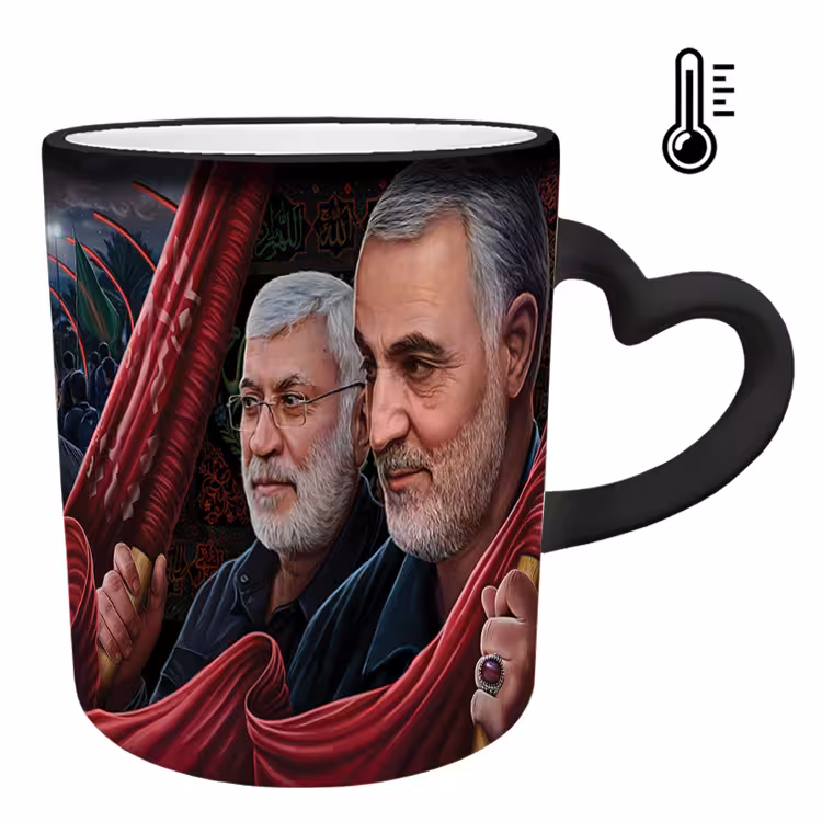 خرید ماگ-لیوان حرارتی  دسته ساده  سردار سلیمانی کد 43