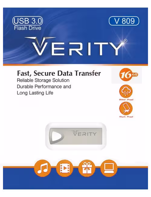 فلش مموری وریتی مدل V809 ظرفیت 16 گیگابایت