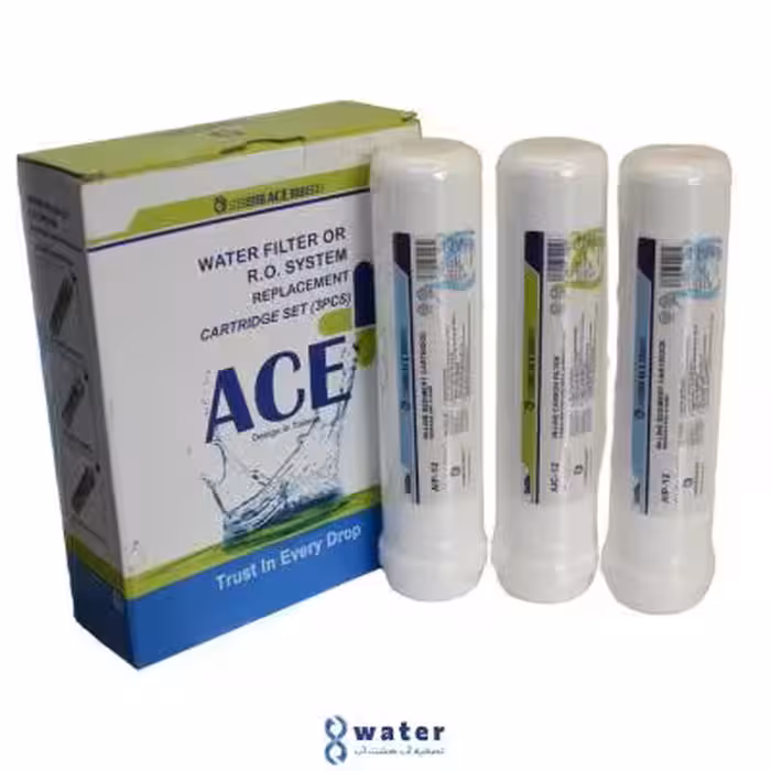 پک فیلتر اینلاین 3 مرحله ای دستگاه تصفیه آب 6 ماهه Ace شیراز inline