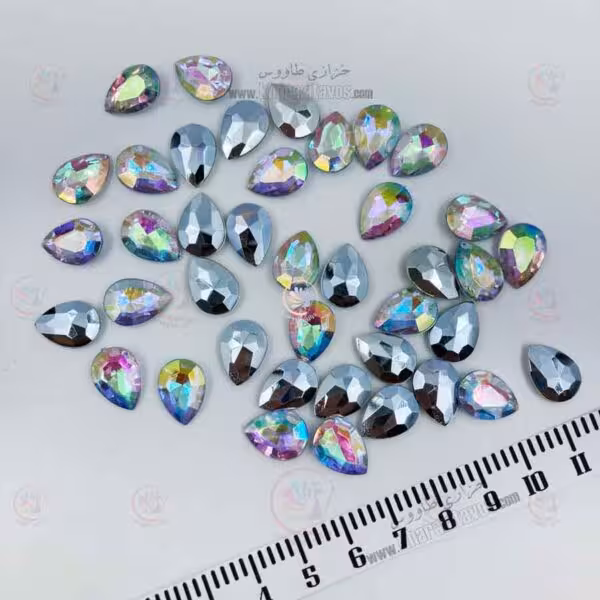 اشک پلاستیکی 10 در 14 ( هفت رنگ ) بسته 50 عددی