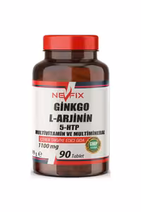قرص مولتی ویتامین حاوی جینکو ،ال آرژنین و Q-10 برند Nevfix - بسته 90 عددی