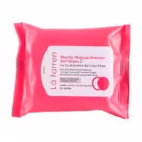 دستمال مرطوب پاک کننده آرایش لافارر کد 2 بسته 20 عددی