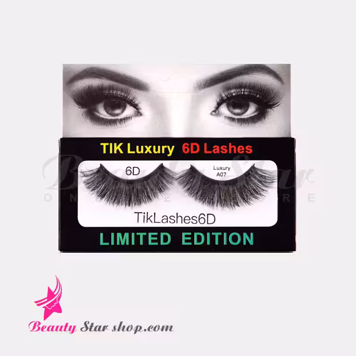 مژه مصنوعی شش بعدی مو طبیعی تیک مدل A07