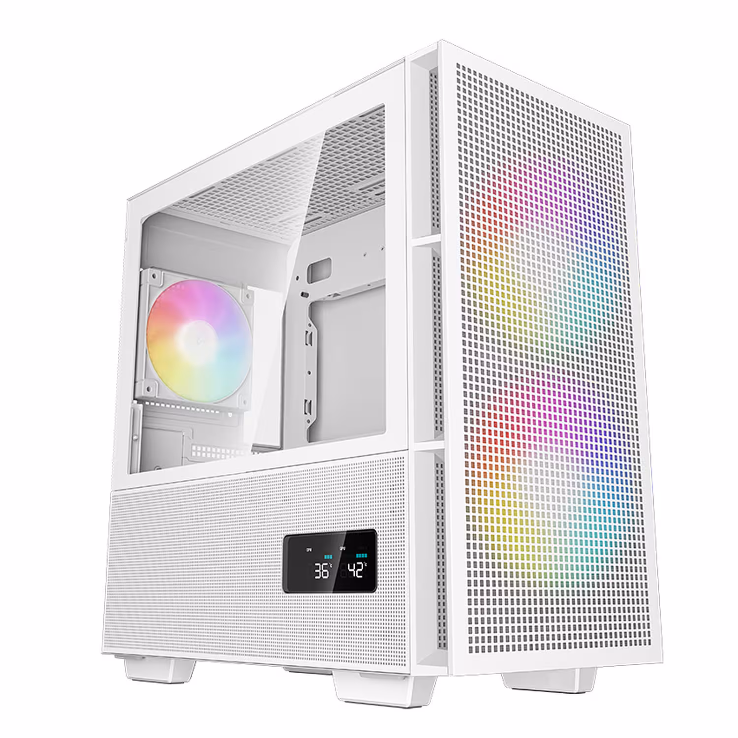 کیس دیپ کول سفید CASE DEEPCOOL CH360 DIGITAL WHITE