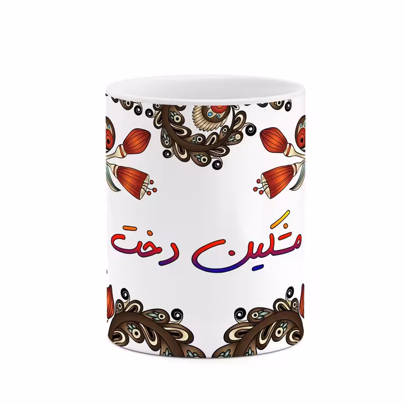 ماگ   اسم مشکین_دخت  سنتی گل و بته کد mgh47575