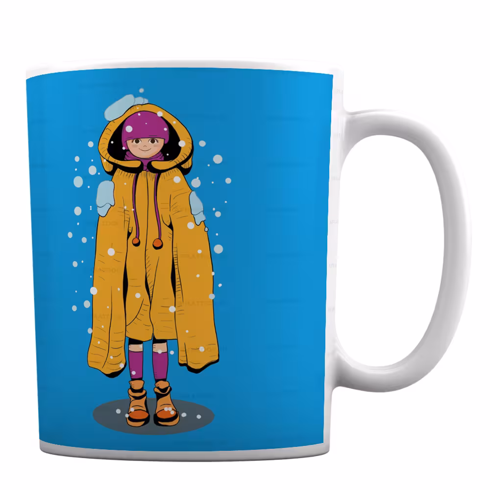 ماگ سرامیکی با طرح دختر اسفندی کد 97