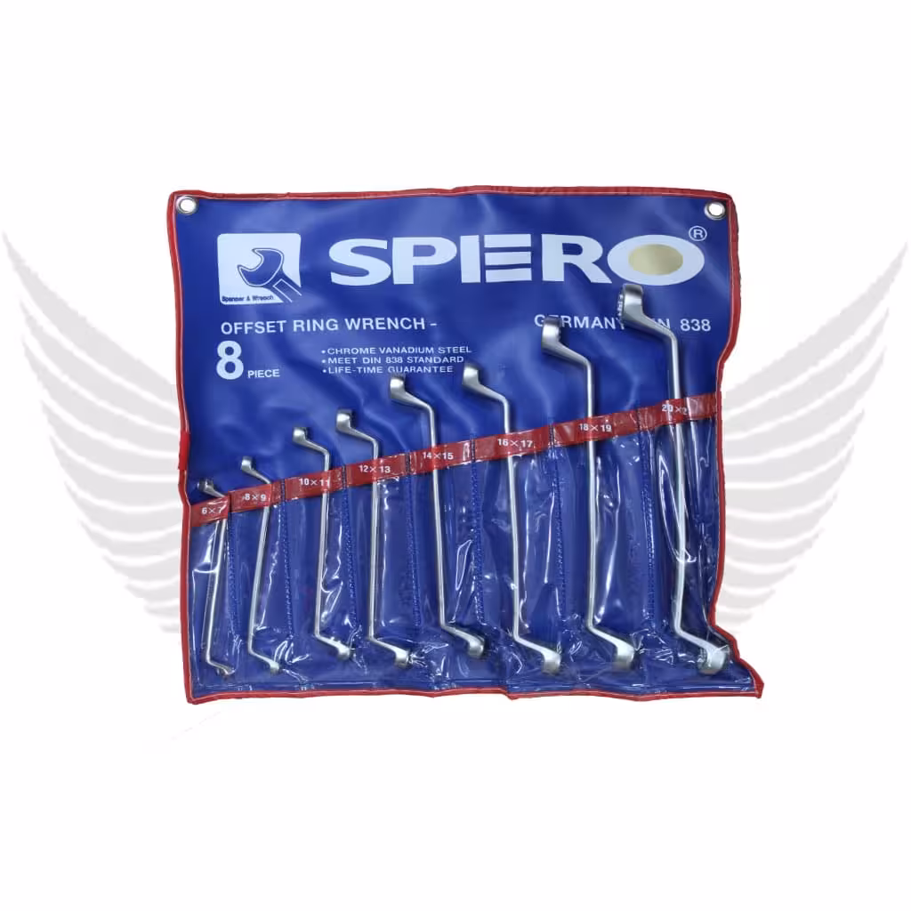 مجموعه 8 عددی آچار دو سر رینگی SPERO مدل 500-712P-2
