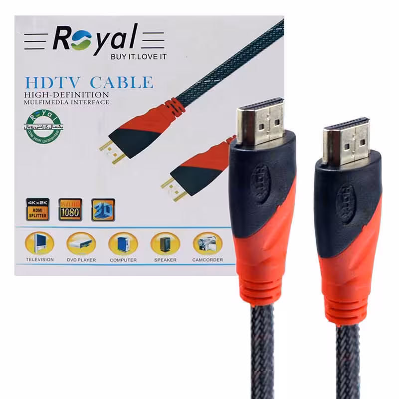 کابل HDMI پکدار رویال با طول 20 متر