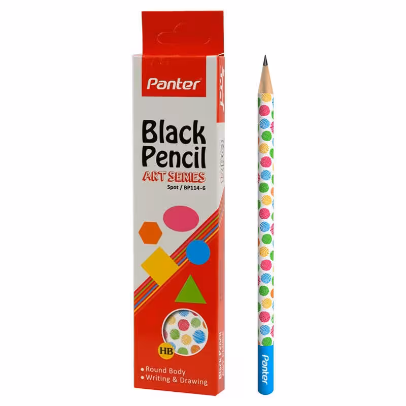 مداد مشکی پنتر Panter Spot/BP114-6 بسته 12 عددی