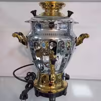 سماور برقی عالی نسب مدل الماس نفیس طلایی