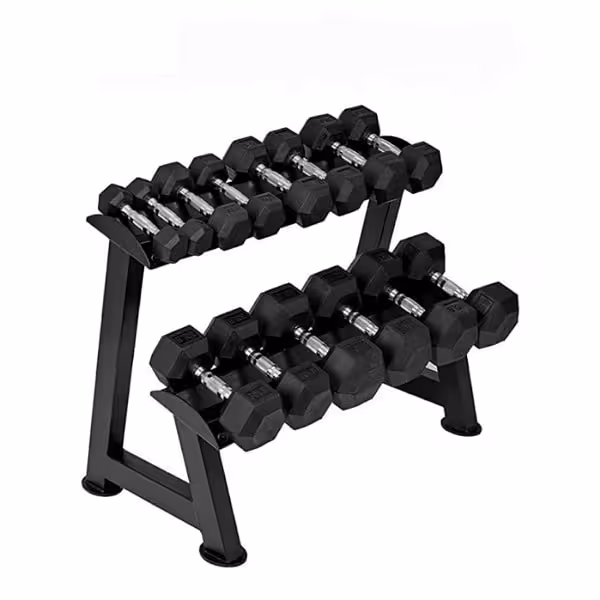 رک دمبل دو طبقه dumbbell rack NS2022