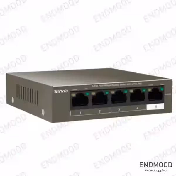 سوئیچ پنج پورت POE تندا Tenda TEF1105P-4-63w
