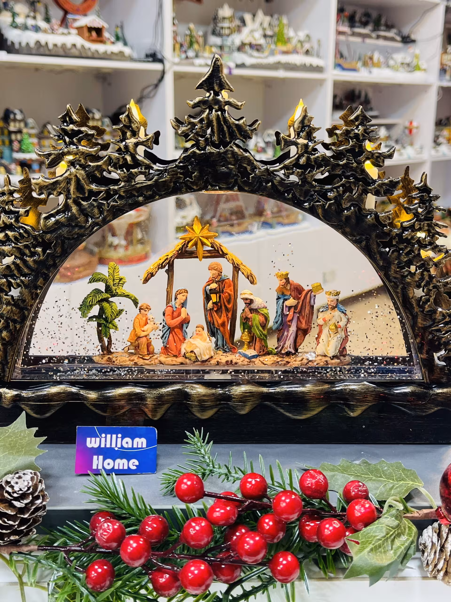 دکوری موزیکال شمعدان هفت شعله ولادت عیسی مسیح