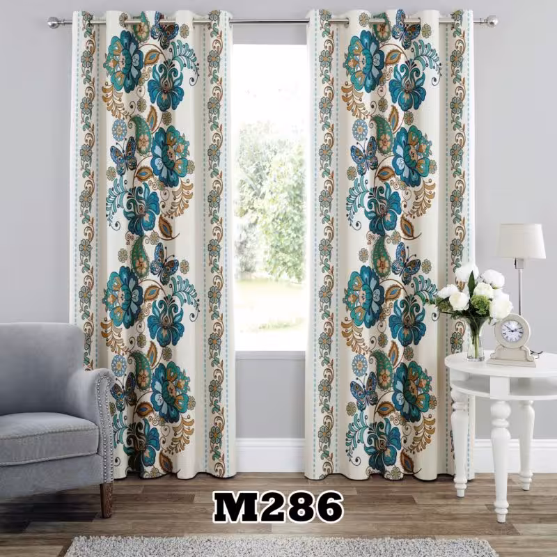 پرده سه بعدی طرح گل