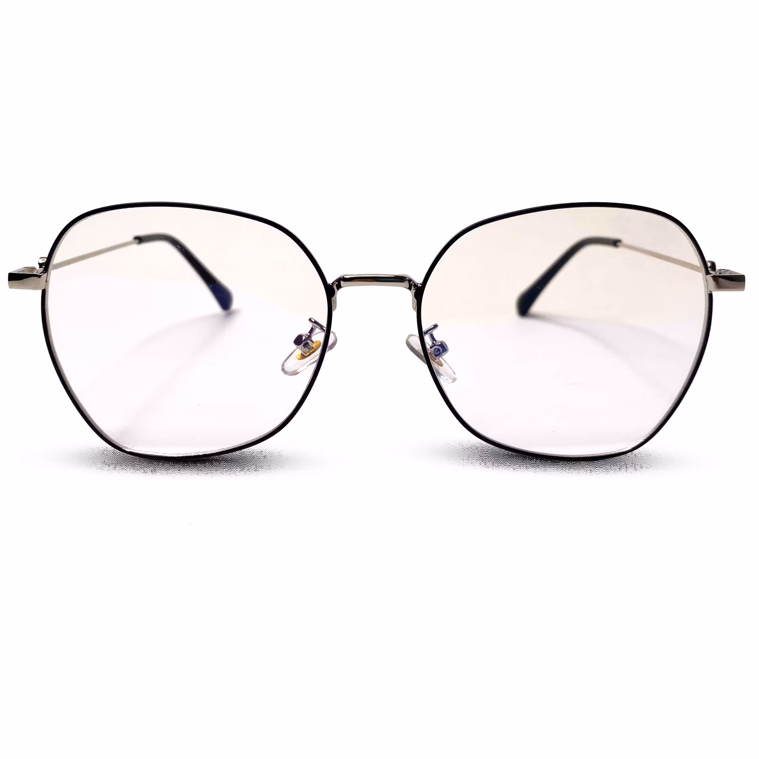 عینک طبی رنگ مشکی نقره ای برند b130 dior