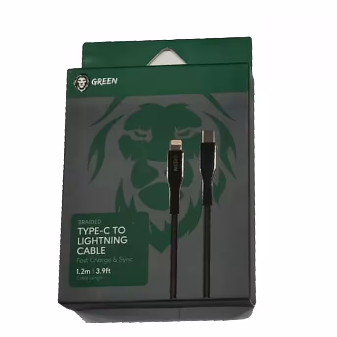کابل GREEN مدل TYPE-C به LIGHTNING
