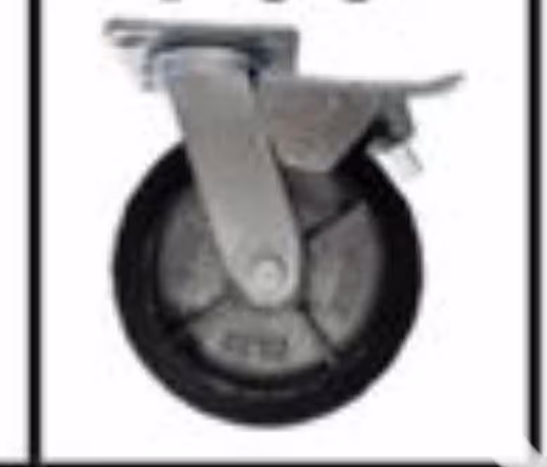 چرخ چدنی آهنی سایز 13 ترمزدار با تحمل وزن بالا تولید متفاوت چرخش آریا