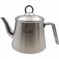 قوری قیطاسی مدل هرمی 1.5 لیتری مات دسته استیل 1083