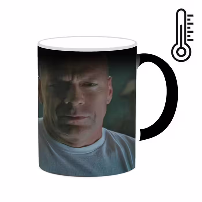 ماگ حرارتی چیتوکالا طرح بروس ویلیس Bruce Willis مدل mgh25376