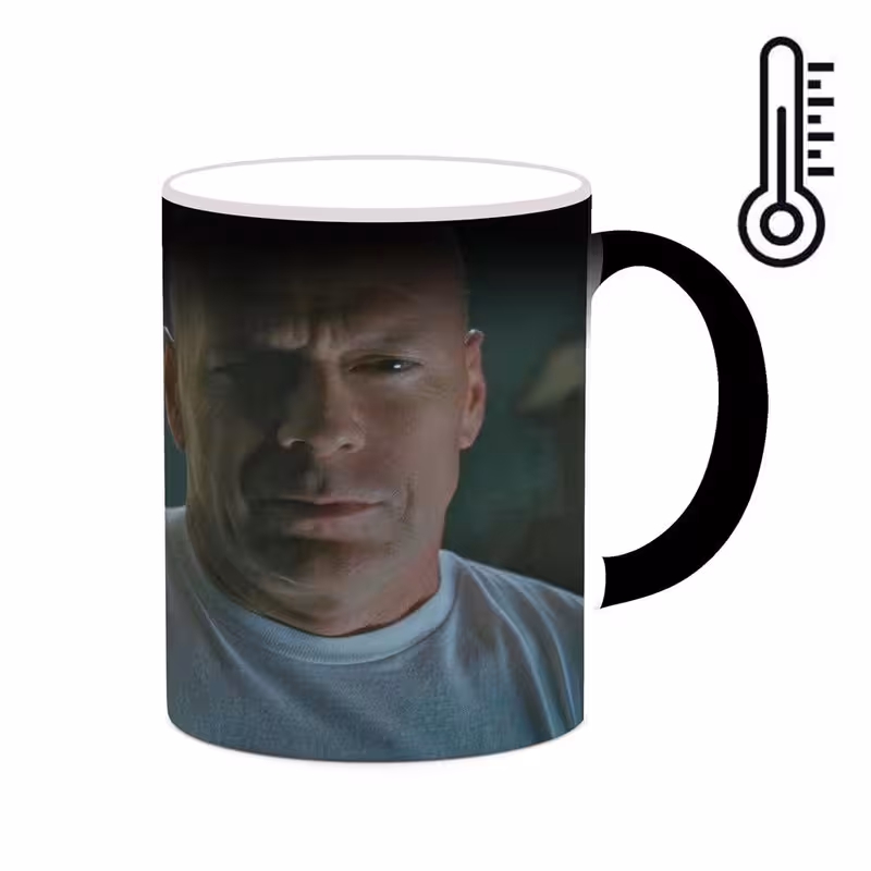 ماگ حرارتی چیتوکالا طرح بروس ویلیس Bruce Willis مدل mgh25376