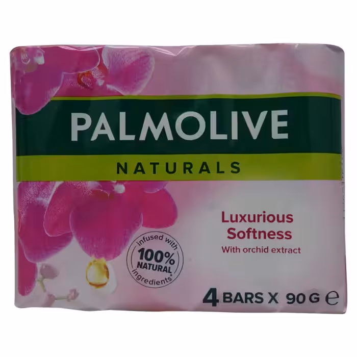 صابون پالمولیو Naturals، نرمی لوکس با عصاره ارکیده بسته 4 عددی 90 گرمی