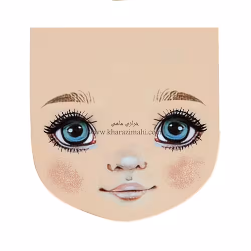 برچسب حرارتی طرح چهره عروسک (کد82)