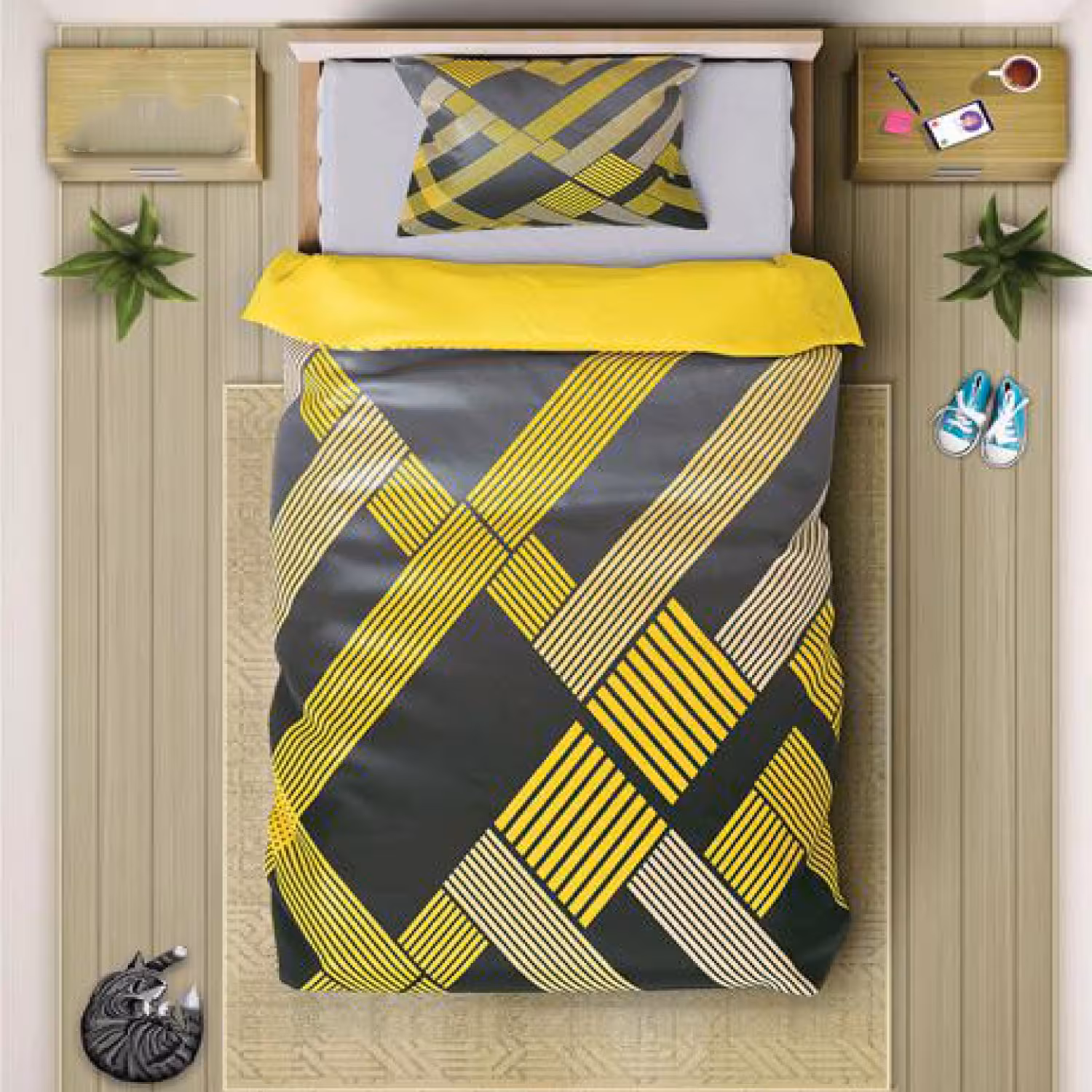 سرویس روتختی سه بعدی چیداری مدل 6002