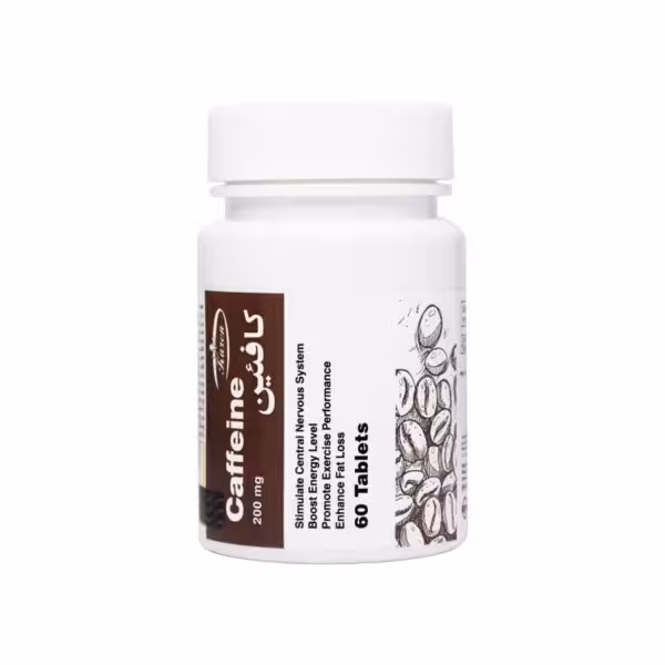 قرص کافئین 200 میلی گرم کارن Caffeine 200 mg