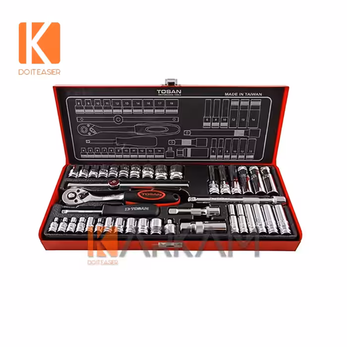 جعبه بکس 40 پارچه فلزی سفید توسن