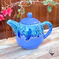 قوری آسمان رنگ آبی