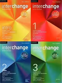 Interchange 5th SB WB CD اینترچنج وزیری ( چاپ رنگی کتاب دانش آموز با کتاب کار و سی دی)