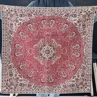 ترمه رومیزی زرشکی یک در یک