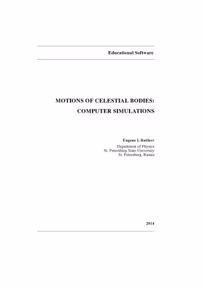 خرید و دانلود نسخه کامل کتاب Motions of Celestial Bodies