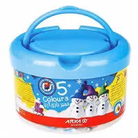 خمیر بازی سطلی 5 رنگ آریا