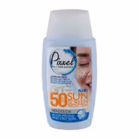کرم ضد آفتاب بی رنگ پیکسل SPF50 پوست چرب و جوش دار و مختلط 50میل