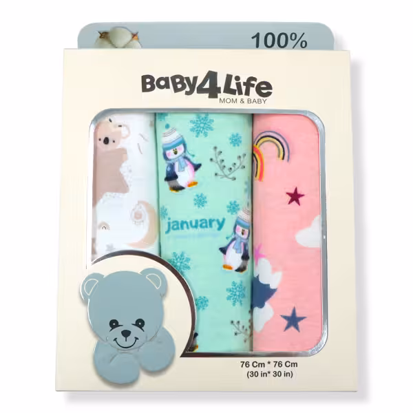 دستمال خشک کن بیبی فور لایف baby for life بسته 3 عددی