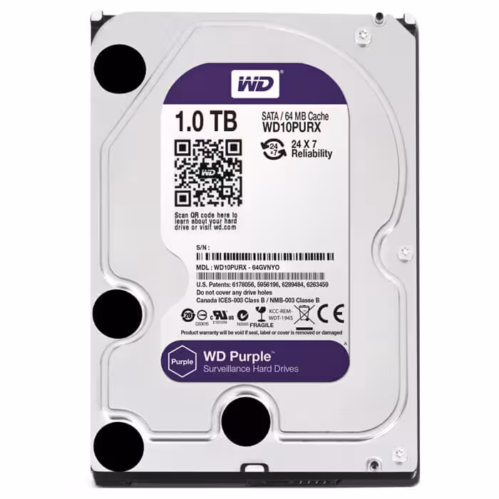 هارد Purple ظرفیت 1TB اینترنال Western Digital وسترن دیجیتال