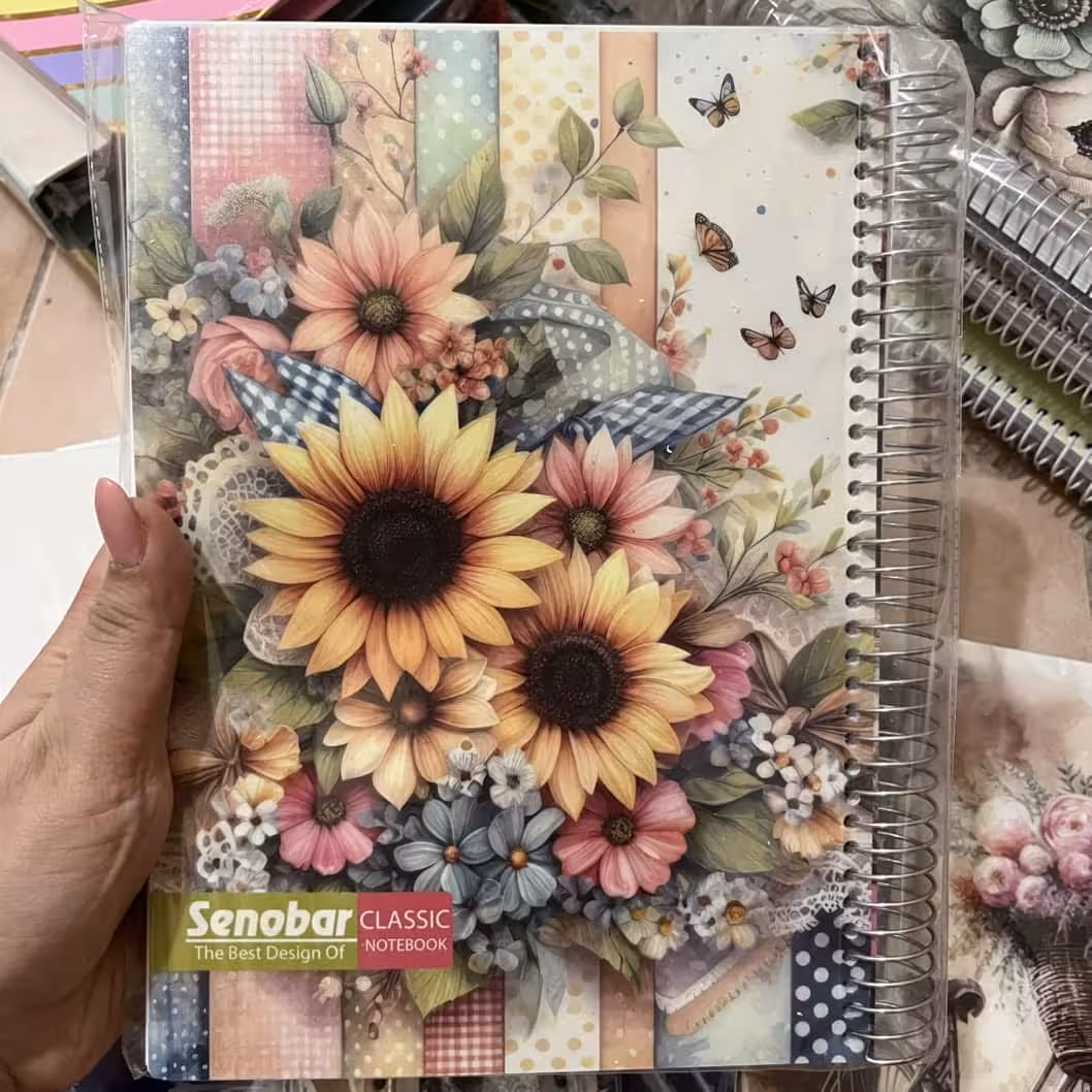 دفتر مشق 200 برگ سیمی با طرح های کلاسیک