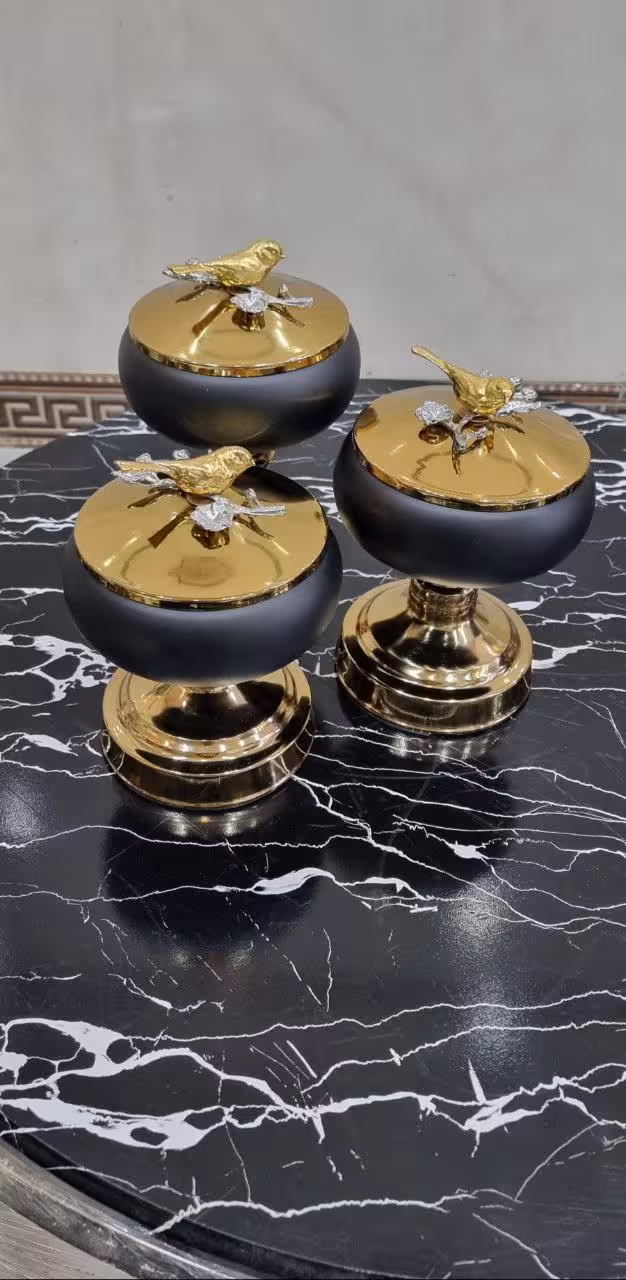 کندی باکس 3 تکه مشکی طلایی