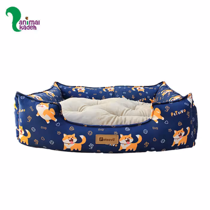 تشک سگ و گربه مدل فانی داگ سورمه ای (لارج)