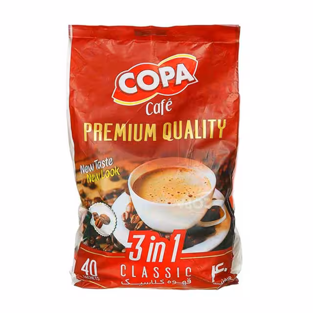 قهوه کلاسیک کوپا مدل 3in1 بسته 40 عددی
