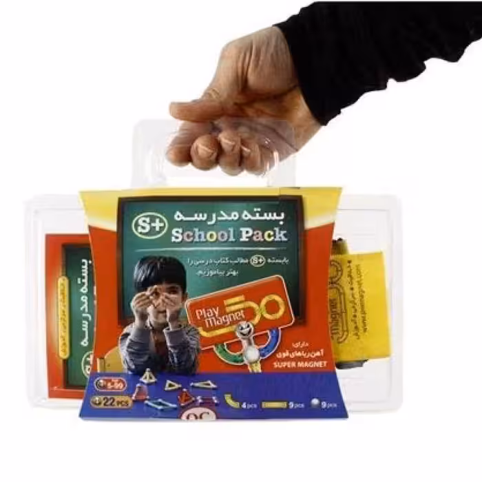 ساختنی مگنت آهنربایی بسته مدرسه 22قطعه