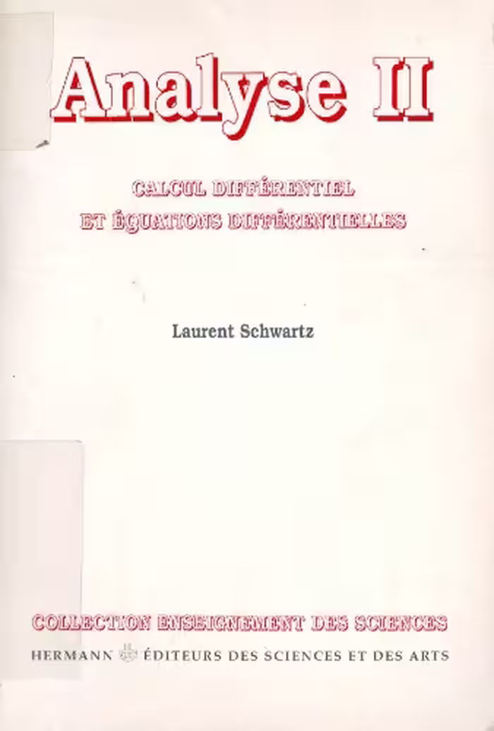 خرید و دانلود نسخه کامل کتاب Analyse. II, Calcul différentiel et équations différentielles