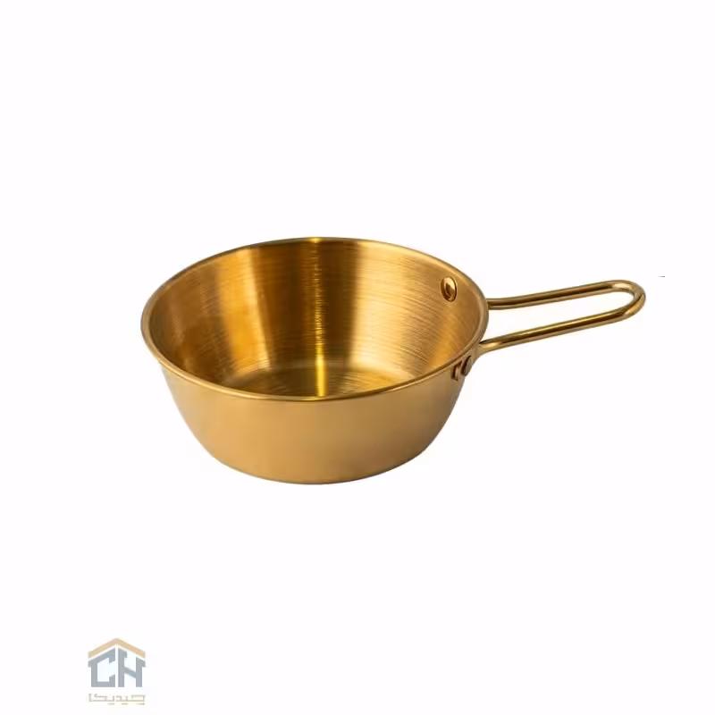 پیمانه کوچک تک دسته استیل طلایی گلدکیش مدل 3-236