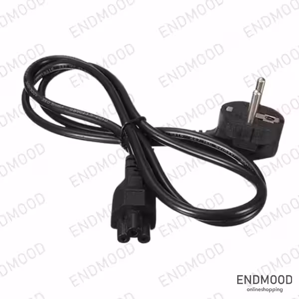 کابل برق سه پین آداپتور لپ تاپ کی نت پلاس 1.5 متر