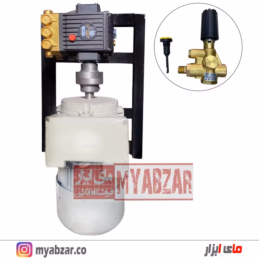 کارواش صنعتی تک فاز 100 بار اینترپمپ با الکتروژن ایران